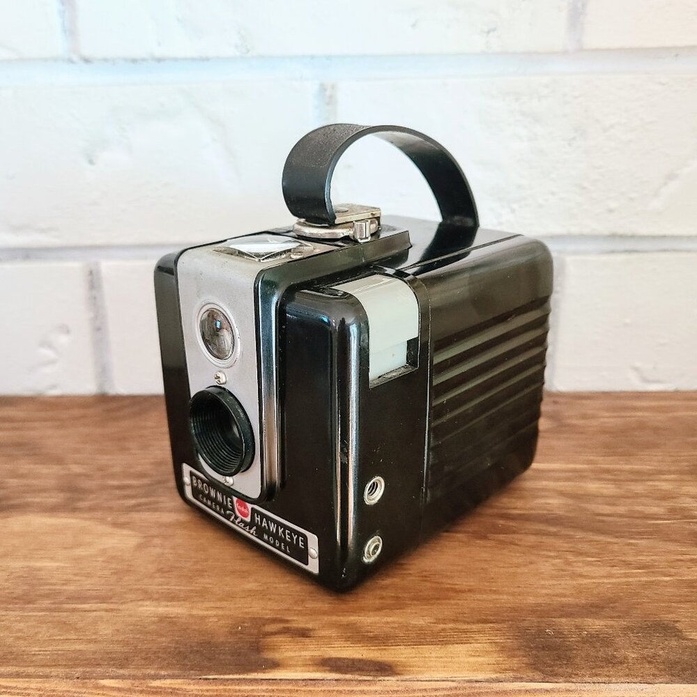 1950s Kodak Brownie Hawkeye Flash Model Camera, Made in Canada